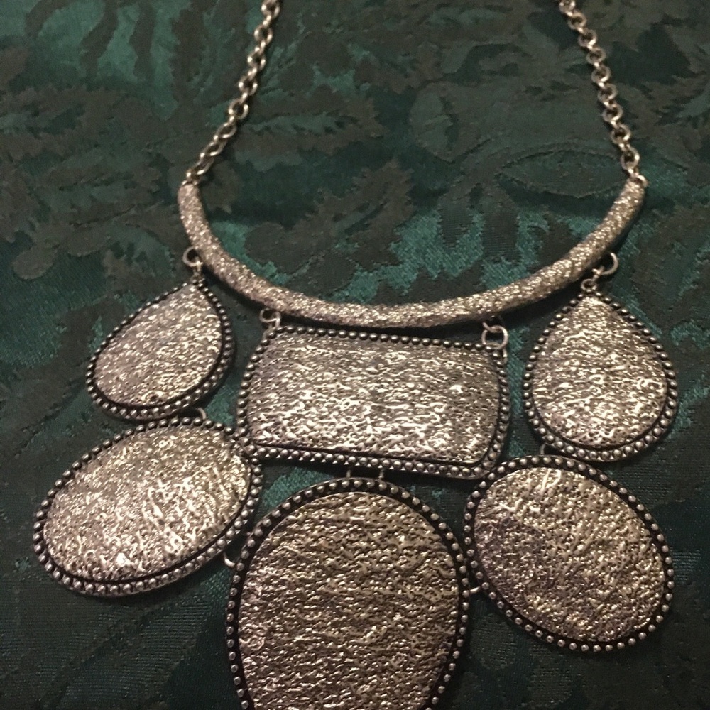 Erica Lyons Textured Silver Necklace
